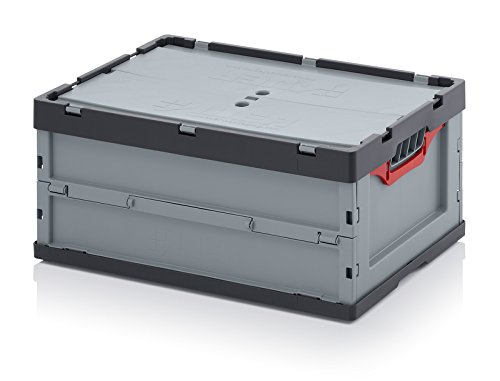 Preisvergleich Produktbild Faltbox Klappbox aus Kunststoff 60x40x27 cm mit Deckel