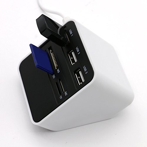 BAILONGJU High Speed All-in-1 USB 2.0 Kartenleser/ USB Hub 3 * USB/ MS/SD/M2/TF Kartenleser / 7 Slots USB Combo - 5