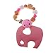 Produktbild MagiDeal Elefant form Baby Beißring aus Holz Baby Zahnen Spielzeug Babypflege Zubehör