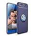 Produktbild Huawei Honor 9 Hülle Etui mit Ring Holder Halter Ständer - Coollee Silikon TPU Dünn Shell Bumper mit 360 Grad Freidrehbar Metallring Grip Fingerhalterung Kickstand Auto Magnet KFZ Handy Halterungen Unterstützung, Handyhülle Stoßfänger Rüstung Schutzhülle Slim Soft Weich Tasche Case Cover für Huawei Honor 9, Blau