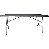 Jardin202 &ndash; Rectangular Folding Table 180 x 70 x 74 cm Catering | Resin Table with Folding Steel Legs for Events and Terraces