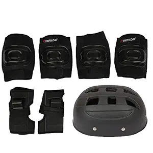 Hipkoo Sports Skating Protection Set with Elbow, Knee, Wrist Guards and Helmet