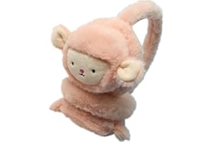 SJTJSPX Paraorecchie in finta pelliccia per ragazzi e ragazze paraorecchie caldo carino scimmia paraorecchie accessorio invernale per bambini scaldapiedi tappi per le orecchie