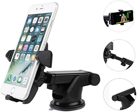 Car Phone Holder Universal Car Holder Mount Windshield Car Phone/Navigation Holder for IOS Android iPhonefor iPhone5S /6s/6 Plus 7/7 plus, HTC, Samsung and Other Cell Phone
