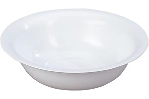 Denox DEN393 Palangana 240 mm, Blanco, diámetro 245x68 mm