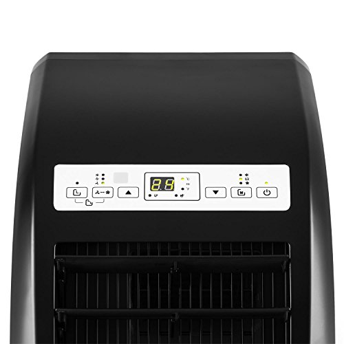 Klarstein Metrobreeze Rom Klimaanlage Klimagerät (Ventilator, 10000 BTU/h, Fernbedienung, LCD-Display, Energieeffizienzklasse A+, Timer-Funktion, Bodenrollen) schwarz - 6