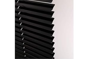 HSYLYM Aluminum Venetian Blinds (80 * 130cm, Black)