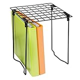 Honey-Can-Do Estante de Taquilla, Acero Inoxidable, Negro, 33x6x23.49 cm