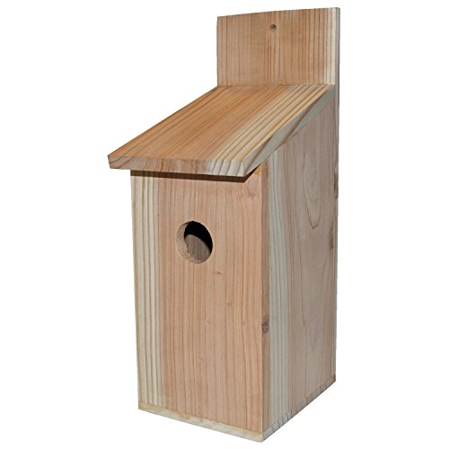 Nistkasten Basic 30 x 14 x 12 (H x T x B) aus Kiefernholz für kleine Vögel, naturbelassen, stabil und witterungsbeständig