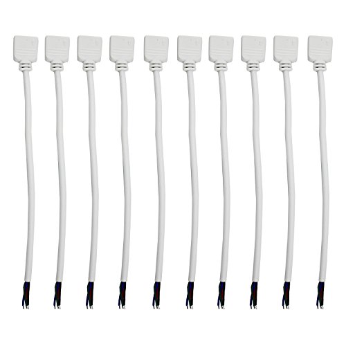 15cm 4pin Stecker LED-Lichtleiste Steckverbinder Kabel Kabel für Flexible 3528/5050 Streifen RGB-LED 10 Stück