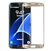 Produktbild iProtect Screen Full Cover Protector vorgerundete Hartglas Schutzfolie für Samsung Galaxy S7 Edge Tempered Glass Display Schutzglas mit Rahmen in gold 0,3mm
