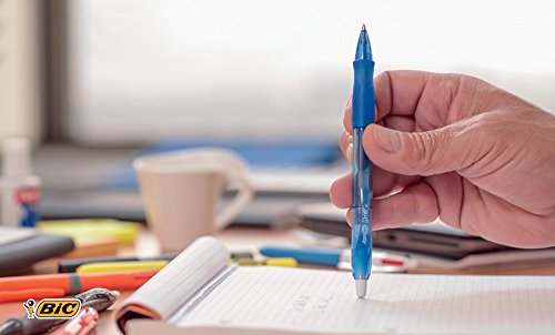 BIC Druck-Gelroller Gel-ocity Gel, 0,7 mm, nachfüllbar, Schachtel à 12 Stück, blau - 7