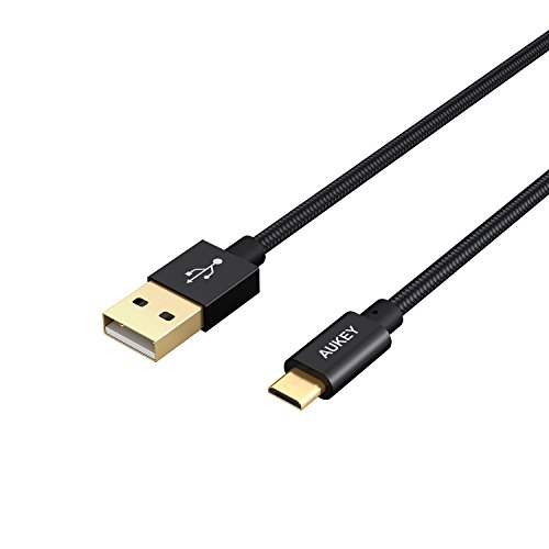 AUKEY Micro USB Ladekabel Nylon 1m*3 USB Kabel für Micro USB Geräte wie Akkus / Smartphone HUAWEI / Samsung / Sony Schwarz - 2