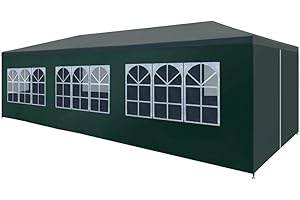 vidaXL Tente de Réception 3x9 m Vert Jardin Terrasse Patio Pavillon Tonelle