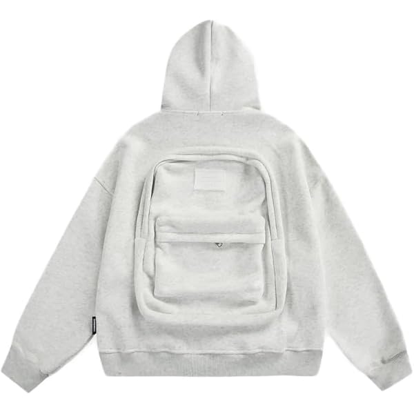 Generisch Felpa con cappuccio da uomo, per il tempo libero, taglio largo, design alla moda, per eventi e feste, Blu scuro, XL