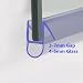 Produktbild Generic qy-uk4–16 feb-20–2221 * 1 * * 4171 Schale * * Bildschirm Türdichtung Plasti 90 cm Dusche Gummi Gummi Kunststoff Bad 90 cm SH Tür 3–7 mm R 3–7 mm Streifen 4–6 mm Glas Glastür 3–7 mm