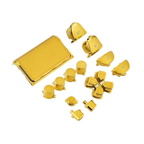 Preisvergleich Produktbild Chrom-Taste Ersatz Mod Game Kit für Playstation 4 PS4-Controller