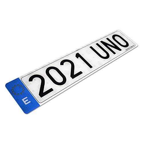 Unomatricula Matriculas acrílicas de Coche homologada de Alto Impacto con Cinta Adhesiva (2)