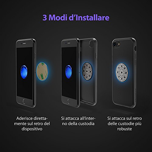 Supporto Auto Smartphone VAVA Supporto Magnetico Universale per il Vano del Lettore CD dellâ€™Auto, Potente Magnete Integrato, Perno Rotante a 360Â°, Compatibile con la Maggior Parte degli Smartphone, dallâ€™iPhone 5S allâ€™iPhone 7 Plus, Samsung Galaxy S6, S7 e S8