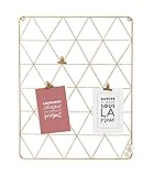 Atmosphera - Porte Photos Mural Lumineux à LED en métal doré 38 x 48 cm