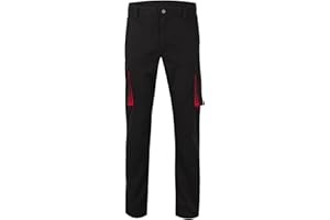 Velilla 103024S; pantalón Stretch bicolor multibolsillos