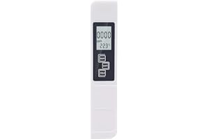 Cisixin TDS Meter, 3 in 1 TDS EC Temperature Tester, Digital Water Quality Tester, LCD Pen with 0-9990 PPM Measurement Range, For Drinking Water, Hydroponic, Pool.