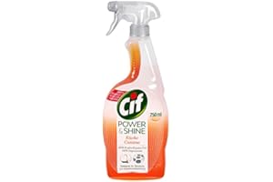 3er Pack - Cif Power & Shine Küchen Reiniger mit Orangen- und Citrusöl - 750ml