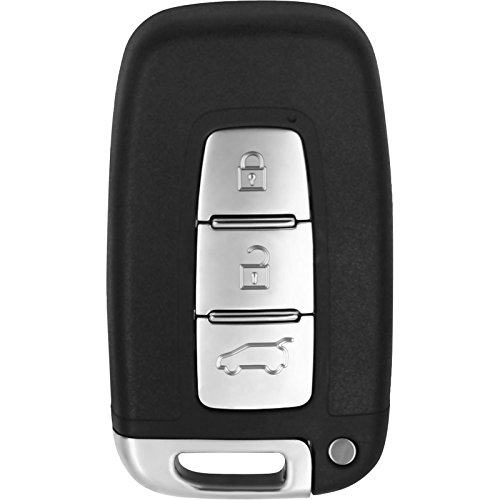 PhoneNatic Funda de silicona para mando de 3 botones de KIA K5 Sportage R en negro Llave plegable de 3-Key