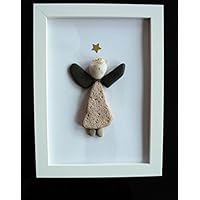 Steinbild - Pebble Art - Schutzengel