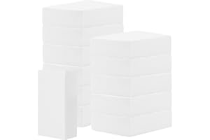 ZOENHOU Lot de 12 blocs de mousse rectangulaires en polystyrène pour travaux manuels, modélisme, projets artistiques Blanc 20 x 10 x 5 cm