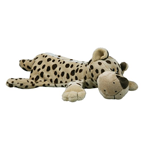 Bigood Plush Doll Zipper Pen Pouch Pencil Case Cosmetic Makeup Bag Pocket Spotted leopards