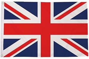 FLAGTEX Flagmax Union Jack Flag – Premium UK Flag in Woven Polyester with Eyelets (5ft x 3ft (150cm x 90cm))