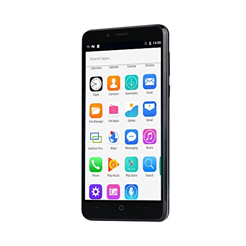 GÃ¼nstiges Smartphone ohne Vertrag, LEAGOO KIICAA POWER Dual-Sim Handy Fingerabdruck 3G Smartphone 5,0 Zoll 2GB RAM 16GB ROM 8MP+5MP Kameras (Schwarz)