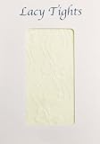 Baby girls / bigger girls ivory lace tights