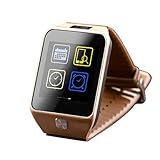 Lemumu V8 1,54'' Touchscreen Smart Bluetooth 4.0 Watch Telefon unterstützt Unterstützt 2,0-Cameraand Single SIM Bluetooth Funktion, Silber