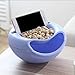 Produktbild SZNYD Nützliche Doppel Schichten Snacks Obst Platte Schüssel Schüssel Telefon Halter Für Tv Faul Für Universal Handy