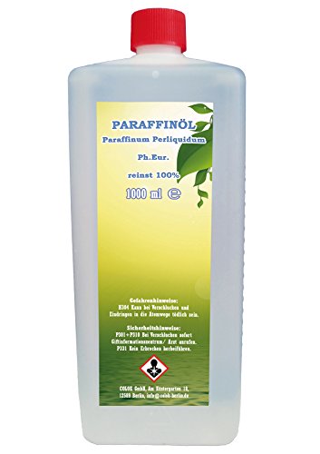 Paraffinöl Paraffinum Perliquidum Ph.Eur. 1 Liter Massage Babyöl Hautpflege Massageöl Möbelpflege Kosmetik Lampenöl etc