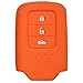 KMH Silicone Key Cover for Honda City 2014- 3 Button Smart Key (Orange) RS.286.00
