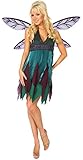 ,Karneval Klamotten' Kostüm Elfe Fee Waldfee Damen sexy Kleid inkl. Feen-Flügel Karneval Fasching Größe 36/38