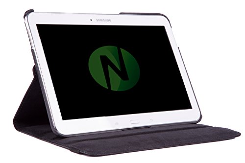 TAB A 9.7 HIMMELBLAU 360 Hülle Case Premium PU Ledertasche Etui Schutzhülle für Samsung Galaxy Tab A PLUS 9.7 T550 T551 SM-T550 SM-T551 rotierende farbige Kunstleder + Capacitive Stylus + Displayschutzfolie - 2