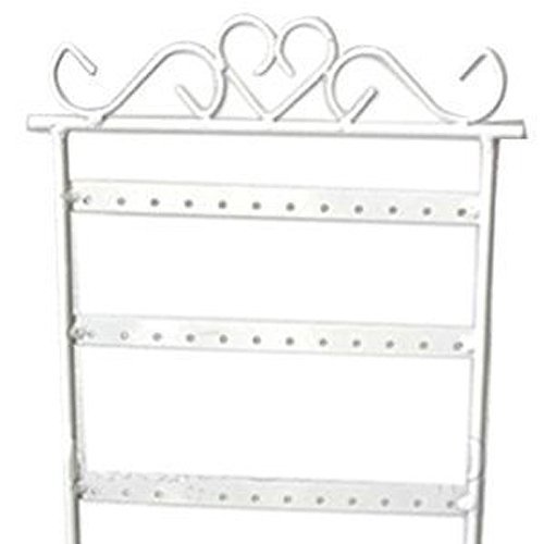 Ohrringhalter – SODIAL(R)Ohrringe 48 Loch Display Ohrringstaender Ohrringhalter Halter Staender Schmuck -Weiss - 2