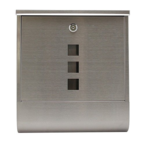 Preisvergleich Produktbild Hochwertig verarbeiteter Briefkasten in versch. Ausführungen (Edelstahl ohne Namensschild)