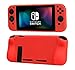 Produktbild Supremery Nintendo Switch Tasche Silikon Case Hülle Full Body mit ergonomischen Joy Con Griff, Rot