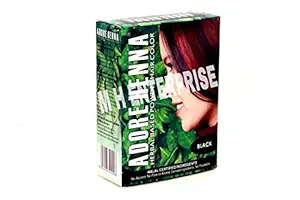 ADORE HENNA & ADORE NATURALS Herbal Based Hair Color Powder, Weight 60g (Black)