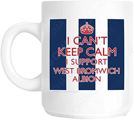 I Can't Keep Calm I Support West Bromwich Albion Novelty Fun Mug Ideal Father's Day Gift, Mother's Day Gift, Workplace Present, Birthday Present or Christmas Present for all those who support The Baggies. Based on the popular Keep Calm and Carry On Wartime Poster.
