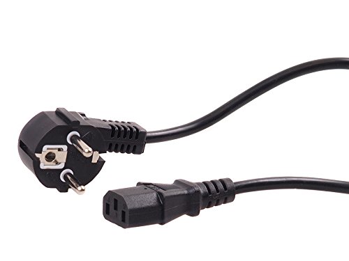 Maclean MCTV-801 Schutzkontakt gewinkelt auf Kaltgerätestecker NetzKabel Maclean MCTV Schutzkontakt gewinkelt auf Kaltgerätestecker links abgewinkelt NetzKabel Schwarz - 4