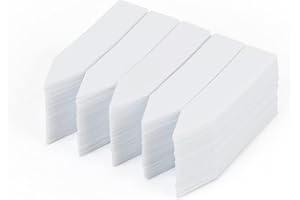 KINGLAKE 200 Pz 5 x 1 cm Etichette Bianche per Piante Piccole, marcatori di Piante in plastica Marcatori di Erbe da Giardino