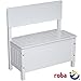 Produktbild Roba Kindertruhenbank weiß lackiert, im Landhausstil mit Frösungen, 58,5x57x29cm