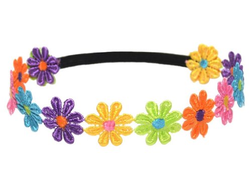 KimBe-Children's Colorful Flower Headband Hair Band Head Hoop-Colorful