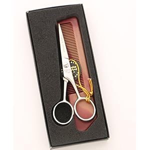 MACS PROFESSIONAL,Beard & Mustache, Scissors And Comb, With Adjustable Screw ,Precise Facial Hair Trimming - Sharpness… - Image 5